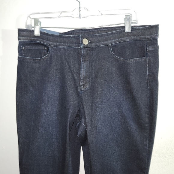 J. JILL 5 Pocket Denim Leggings Indigo sz 12 - Picture 4 of 8